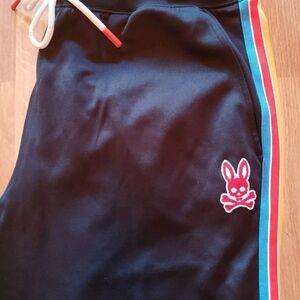 Psycho Bunny Alston Jogger Pants Mens XXL Navy Blue Side Stripe Drawstring Waist